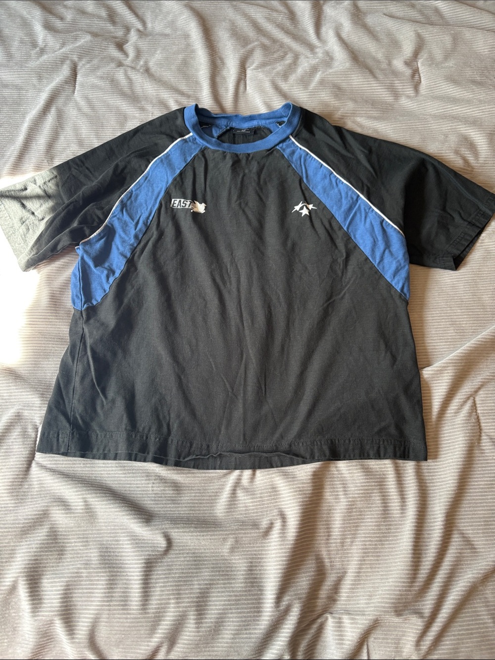 Cotton On Black and Blue Short Sleeve Tee